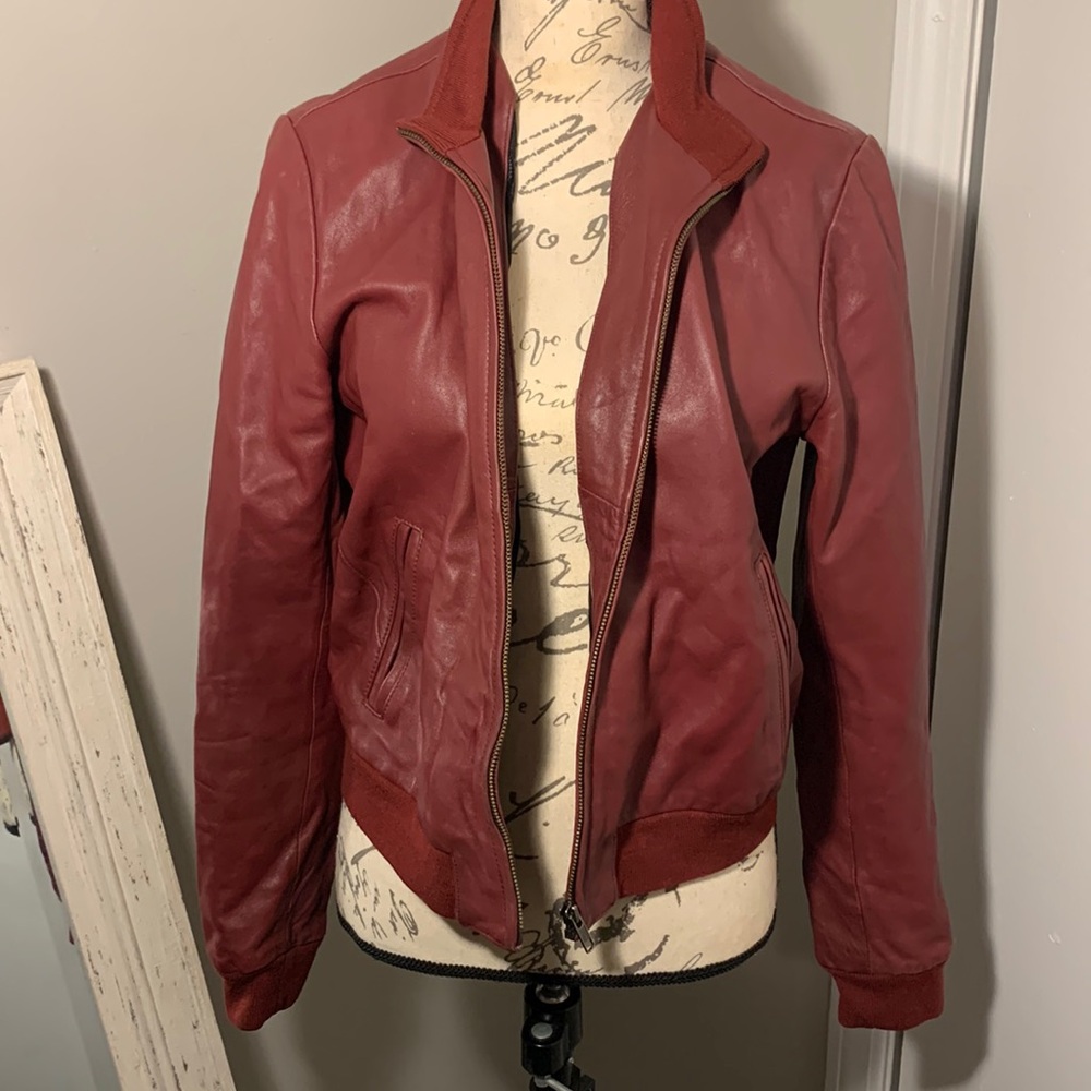 True Religion Burgundy Coat